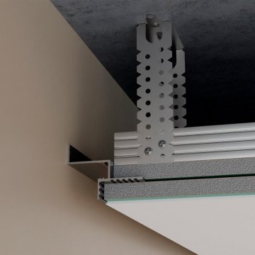 Парящий потолочный плинтус (профиль) Pro Design Gipps 602 Черный