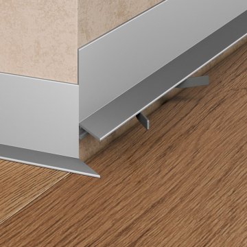 Микроплинтус Mini L 601A Серебро Pro Design 35 мм х 15.5 мм х 2700 мм