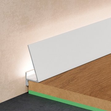 Микроплинтус Corner 570 Белый муар Pro Design 30 мм х 15.5 мм х 2700 мм