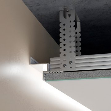 Парящий потолочный плинтус (профиль) Pro Design Gipps 602 Белый