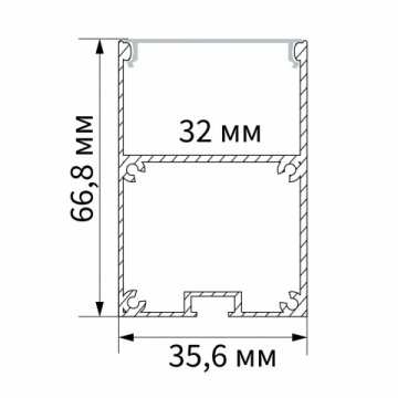 Профиль алюминиевый накладной Feron CAB267 10378