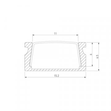 Профиль алюминиевый с рассеивателем Elektrostandard LL-2-ALP006 a053619