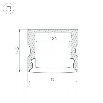 Профиль Arlight ARH-LINE-2315-2000 ANOD 036331