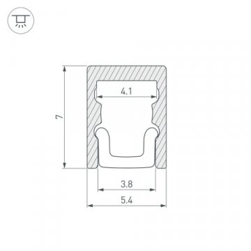 Профиль Arlight ARH-MICRO-0507-2000 ANOD 036399