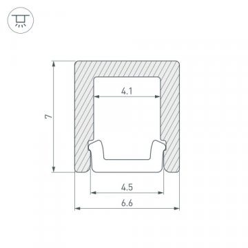 Профиль Arlight ARH-Micro-0607-2000 Anod 036398