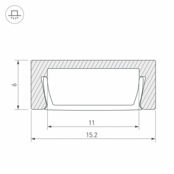 Профиль Arlight Mic-3000 Anod 029763