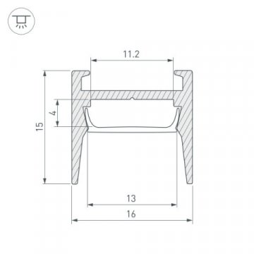 Профиль Arlight Mic-H-Comfy-2000 Anod 029844