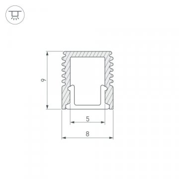 Профиль Arlight SL-MINI-8-2000 WHITE 037109