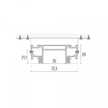 Профиль для шинопровода Novotech 135191