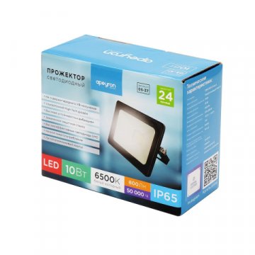 Прожектор светодиодный Apeyron 10W 6500K 05-37