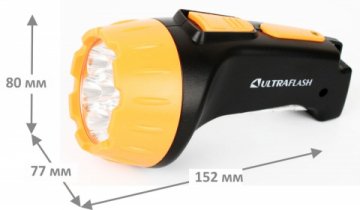 Рабочий светодиодный фонарь Ultraflash Accu Profi аккумуляторный 155х75 25 лм LED3818  10973