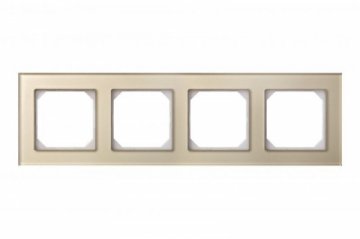 Рамка 4-постовая Liregus Epsilon шампань 28-264