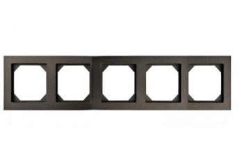 Рамка 5-постовая Liregus Epsilon антрацит 28-120