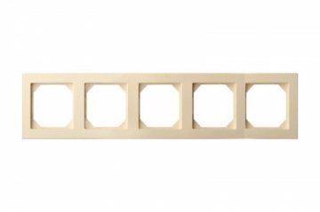 Рамка 5-постовая Liregus Epsilon бежевый 28-092