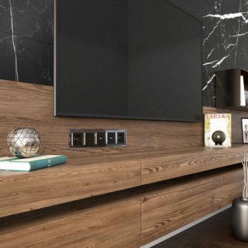 Рамка Werkel на 5 постов Diamant черный W0051208 4690389158872