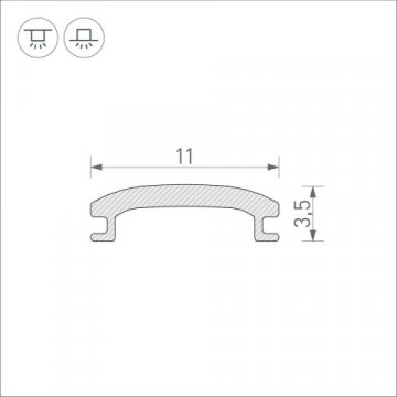 Рассеиватель Arlight Stretch-Shadow-10M Opal-PVC 040644