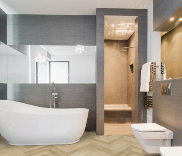 Кварцевый SPC ламинат Fargo Parquet 33-1166-02 Дуб Спелый Миндаль