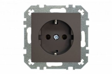 Розетка 2P+E Liregus Retro коричневый омбре 29-022