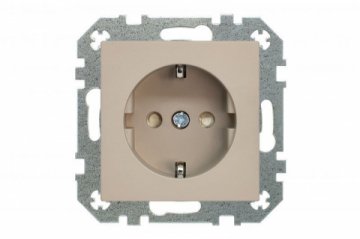 Розетка 2P+E Liregus Retro кремовый омбре 29-124