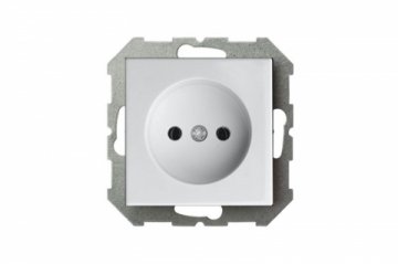 Розетка 2P Liregus Epsilon белый 28-015