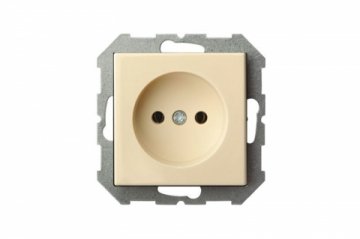 Розетка 2P Liregus Epsilon бежевый 28-065
