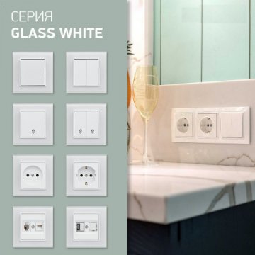 Розетка 2P Vesta-Electric Exclusive White белый FRZ00040002BEL