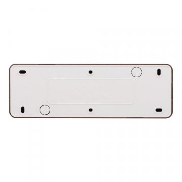 Розетка четырехместная 2P TDM Electric Ладога со шторками бук SQ1801-0329