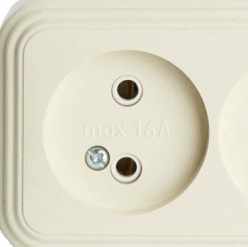 Розетка двойная 2P Stekker Брест слоновая кость PST16-30-20 49057