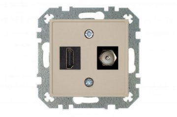 Розетка HDMI/TV Liregus Retro кремовый омбре 29-139