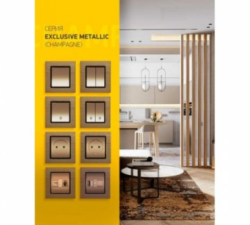 Розетка LAN/USB Vesta-Electric Exclusive Champagne Metallic шампань FRZ00050502BSH