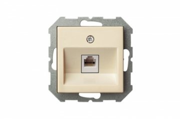 Розетка RJ45 Liregus Epsilon бежевый 28-082