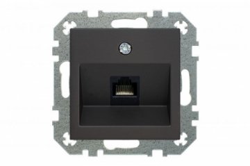 Розетка RJ45 Liregus Retro черный матовый 29-235