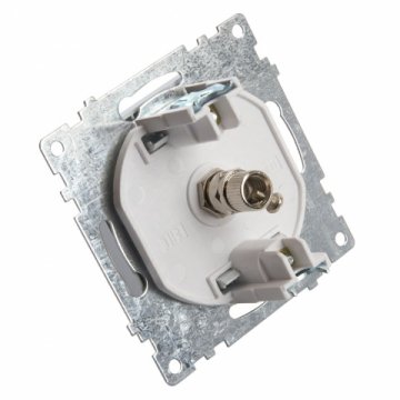 Розетка телевизионная TV Stekker Катрин серебро GLS00-7108-03 39586