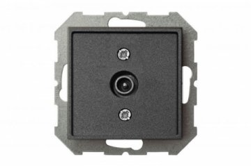 Розетка TV оконечная Liregus Epsilon антрацит 28-1142