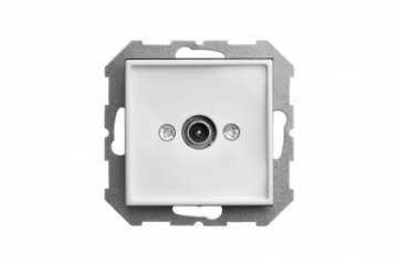 Розетка TV оконечная Liregus Epsilon белый 28-024