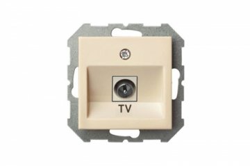 Розетка TV оконечная Liregus Epsilon бежевый 28-072