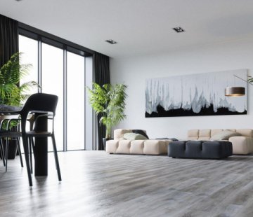 Кварцевый ламинат Fargo Classic 366-1В Дуб Рустик серый