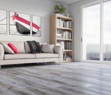 Кварцевый ламинат Fargo Classic 366-1В Дуб Рустик серый