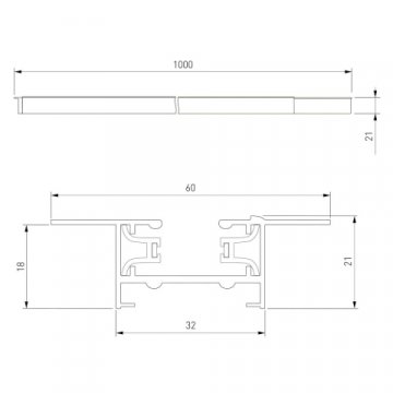 Шинопровод однофазные встраиваемый Elektrostandard Track Rail BK Recessed 85082/00 a057091