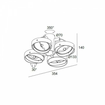 Спот Delta Light Club 284 21 1411 Alu