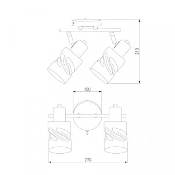 Спот Eurosvet Ansa 20120/2 хром