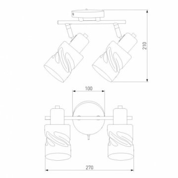 Спот Eurosvet Ansa 20120/2 хром