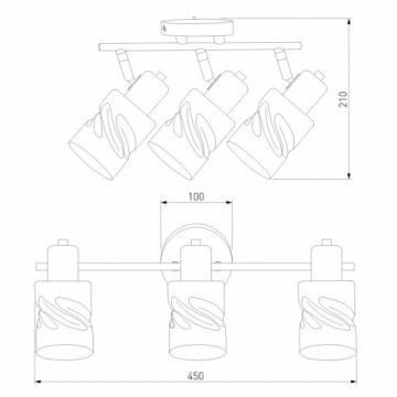 Спот Eurosvet Ansa 20120/3 золото
