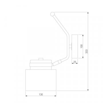 Спот Eurosvet Batler 70133/1 черный