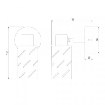 Спот Eurosvet Fente 20090/1 белый/хром