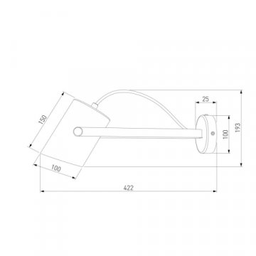 Спот Eurosvet Italio 20092/1 черный/античная бронза