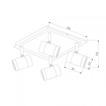 Спот Eurosvet Prime 20058/4 черный