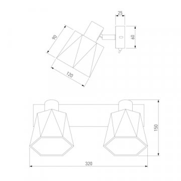Спот Eurosvet Verso 20087/2 хром/серый