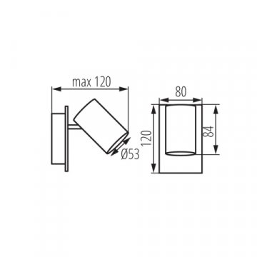 Спот Kanlux EVALO EL-1I W-SR 35690