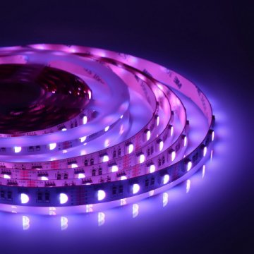 Светодиодная лента Apeyron 14,4W/m 60LED/m 5050SMD разноцветная/холодный белый 5M 00-109